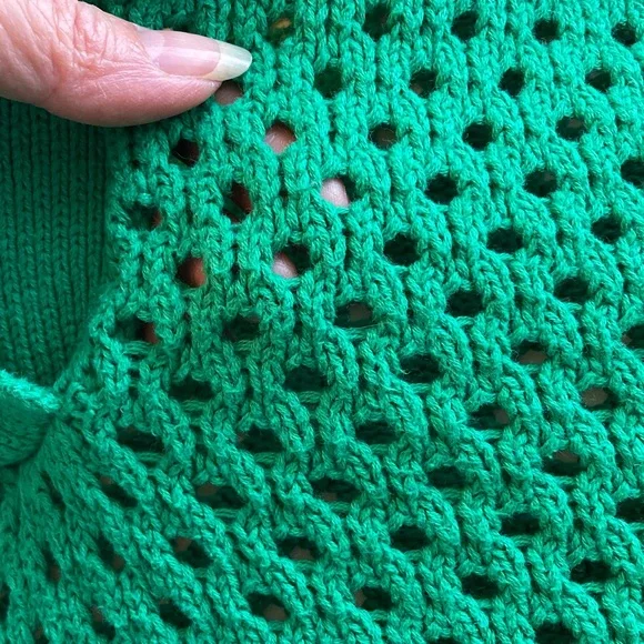 Aerie Vibrant Green Oversized V-Neck Sweater - Picture 3 of 8